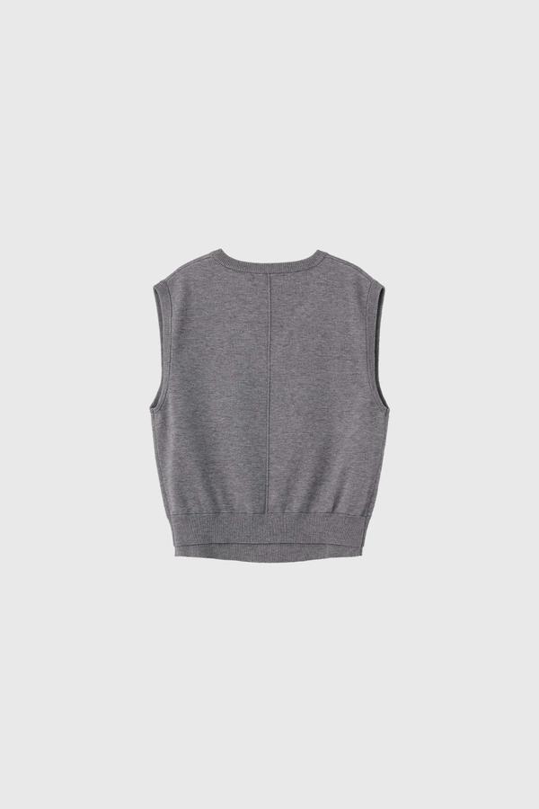 Double-layer loose-fit vest