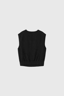 Double-layer loose-fit vest