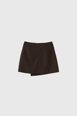 Button wrap miniskirt