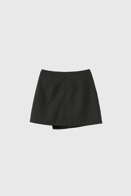 Button wrap miniskirt