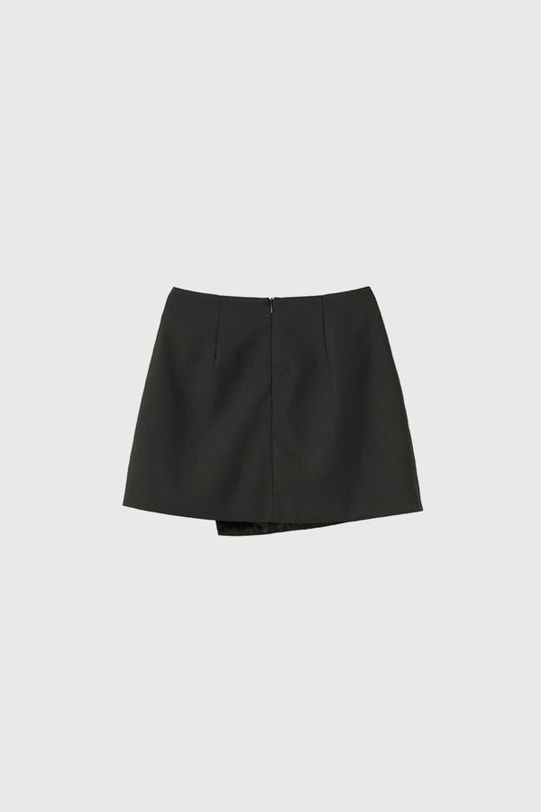 Button wrap miniskirt