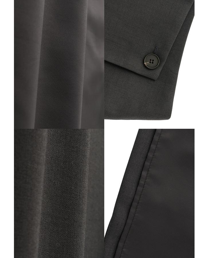 Button wrap miniskirt