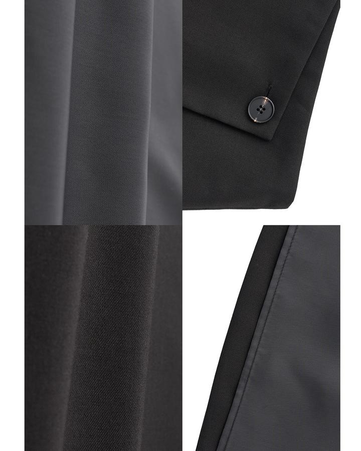 Button wrap miniskirt