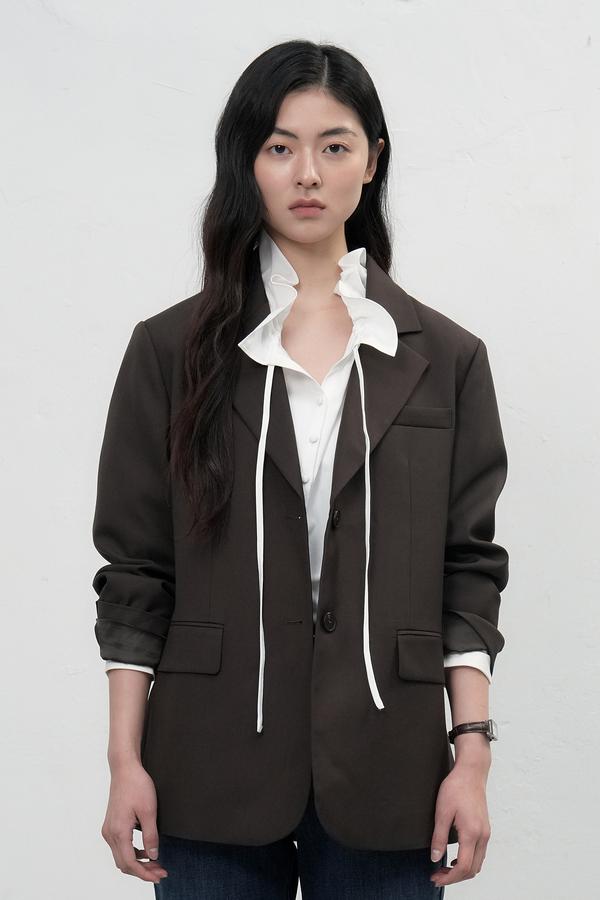 Overfit tailored jacket