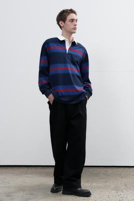 UNISEX Classic Bold Stripe Rugby T-Shirt