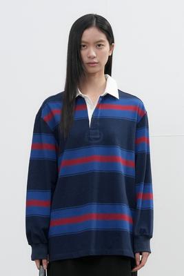 UNISEX Classic Bold Stripe Rugby T-Shirt