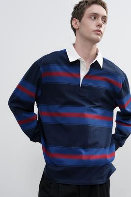 UNISEX Classic Bold Stripe Rugby T-Shirt