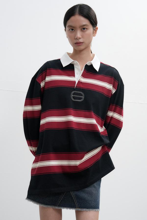 UNISEX Classic Bold Stripe Rugby T-Shirt