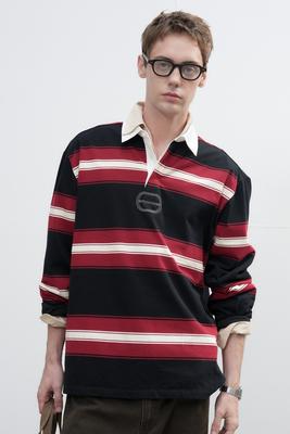 UNISEX Classic Bold Stripe Rugby T-Shirt