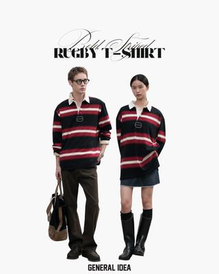 UNISEX Classic Bold Stripe Rugby T-Shirt