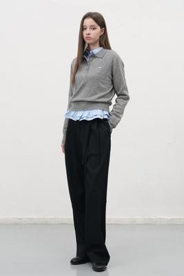 WOMAN Wool Light Collar Pullover