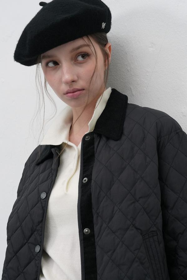 WOMAN GNRL Logo Wool Beret