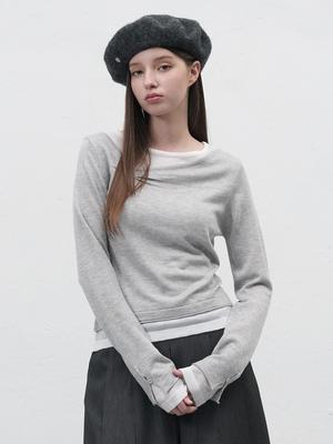 WOMAN GNRL Logo Wool Beret