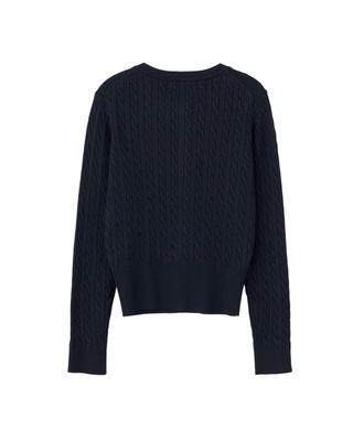 GNRL Signature Superfine Wool Cable Cardigan 