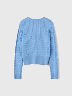 GNRL Signature Superfine Wool Cable Cardigan(Coming soon)