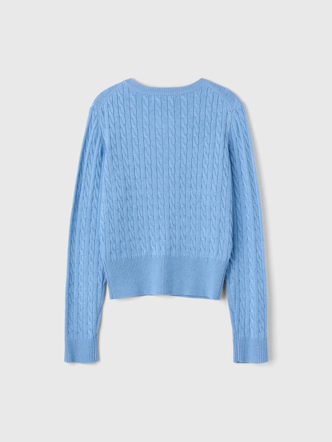 GNRL Signature Superfine Wool Cable Cardigan(Coming soon)