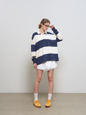 UNISEX Striped Rugby Knit