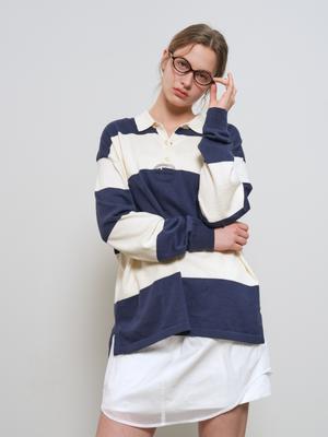 UNISEX Striped Rugby Knit