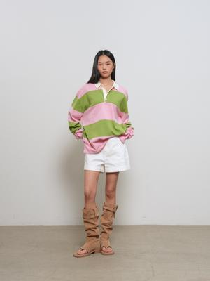 UNISEX Striped Rugby Knit