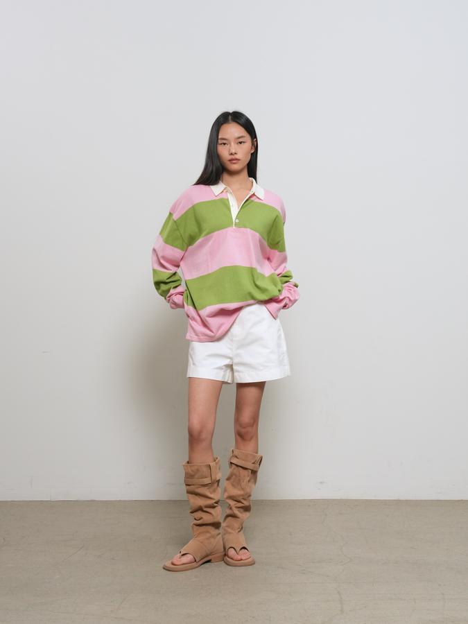UNISEX Striped Rugby Knit