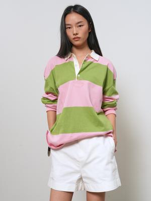 UNISEX Striped Rugby Knit