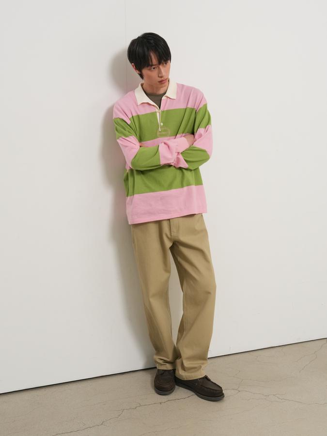 UNISEX Striped Rugby Knit