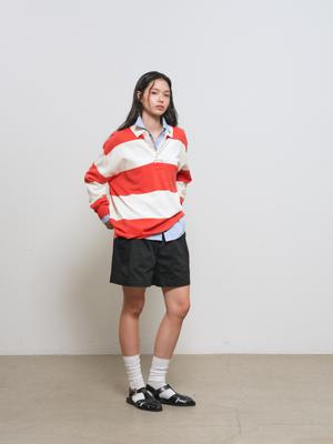 UNISEX Striped Rugby Knit