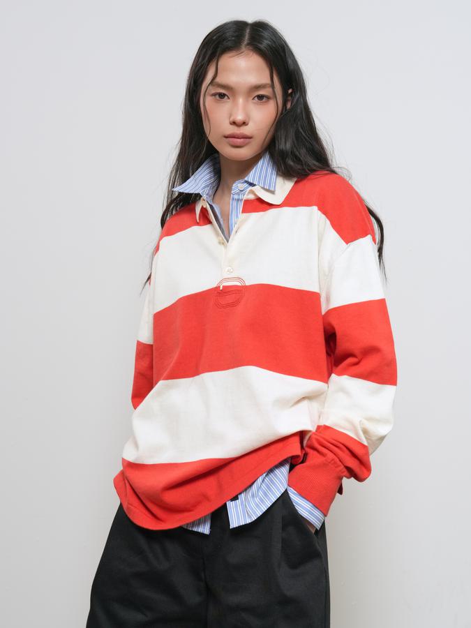 UNISEX Striped Rugby Knit