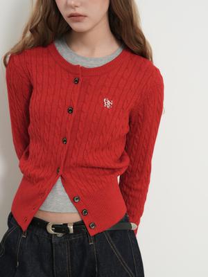 GNRL Signature Superfine Wool Cable Cardigan(coming soon)