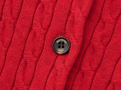 GNRL Signature Superfine Wool Cable Cardigan(coming soon)