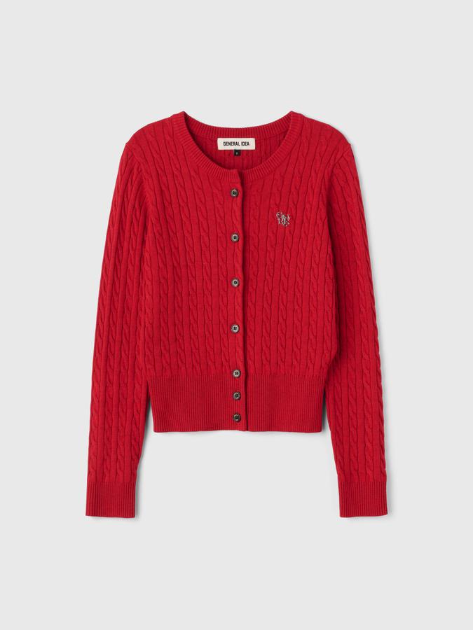 GNRL Signature Superfine Wool Cable Cardigan(coming soon)