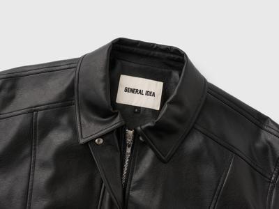 WOMAN Faux Leather Pocket Blouson Jumper (Coming soon)