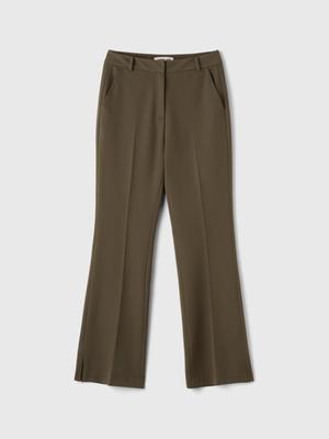 WOMAN skirt layered bootcut slacks