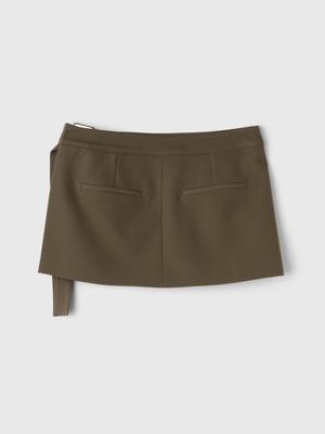 WOMAN skirt layered bootcut slacks