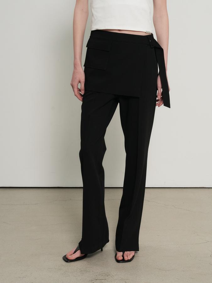 WOMAN skirt layered bootcut slacks (coming soon)