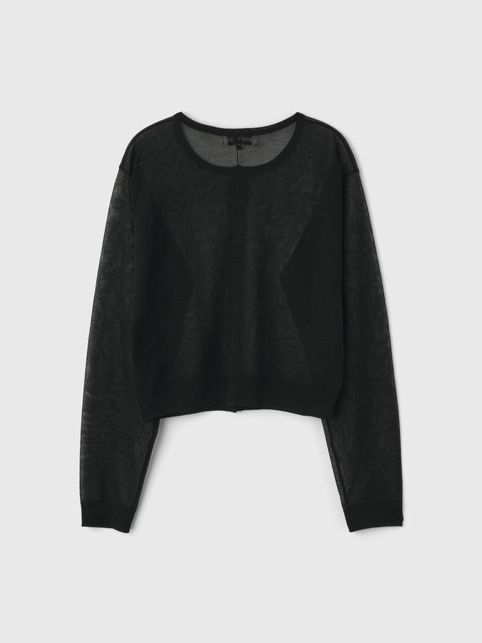 WOMAN Packable Sheer Long Sleeve Cardigan