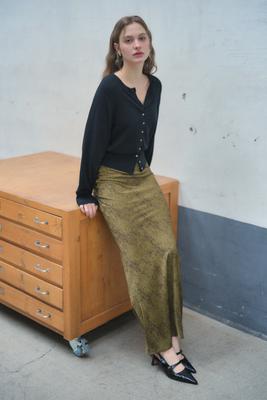 Printed bias long skirt  (Хүргэлт 5/24)