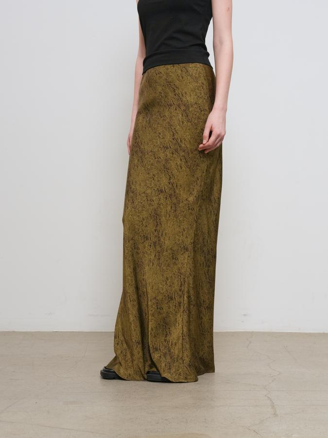 Printed bias long skirt  (Хүргэлт 5/24)
