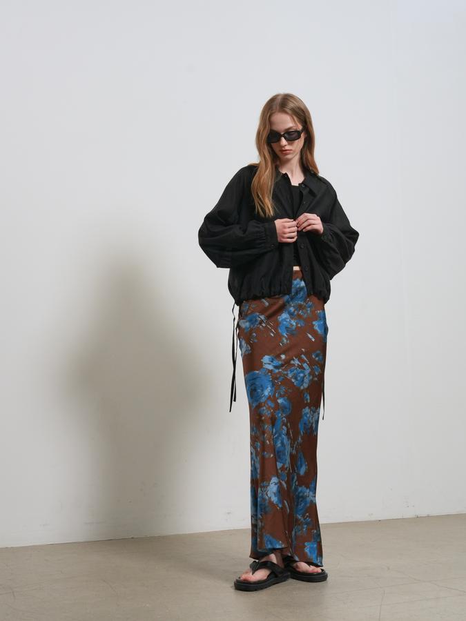 Printed bias long skirt (Хүргэлт 5/24)