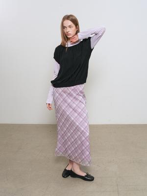 Check sheer long skirt (Хүргэлт 5/24)