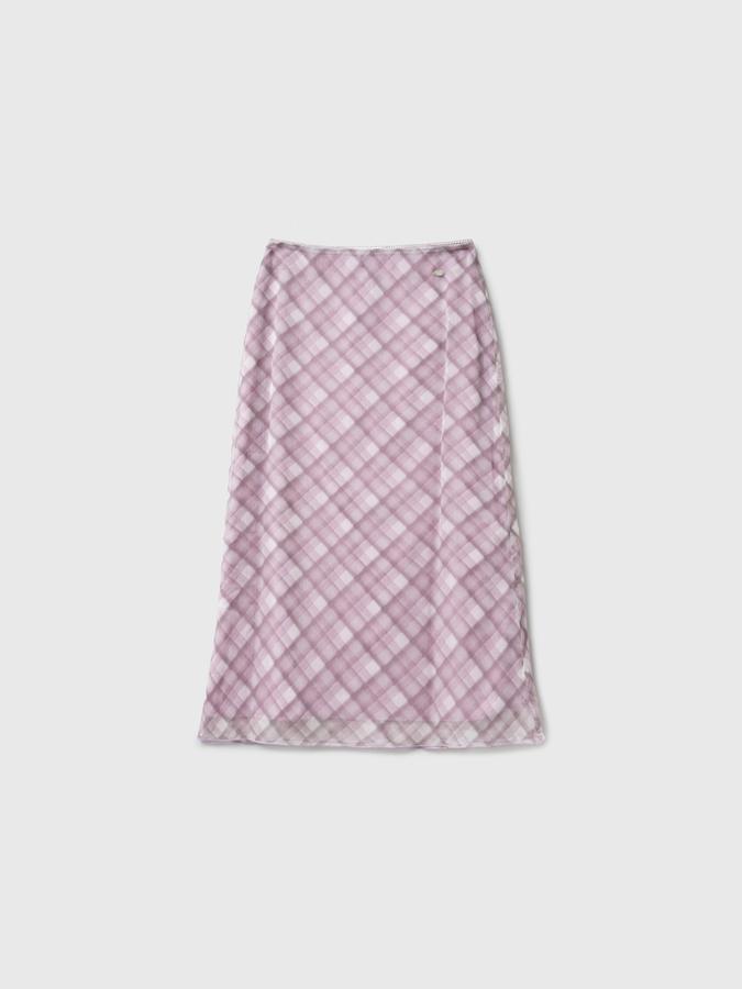 Check sheer long skirt (Хүргэлт 5/24)