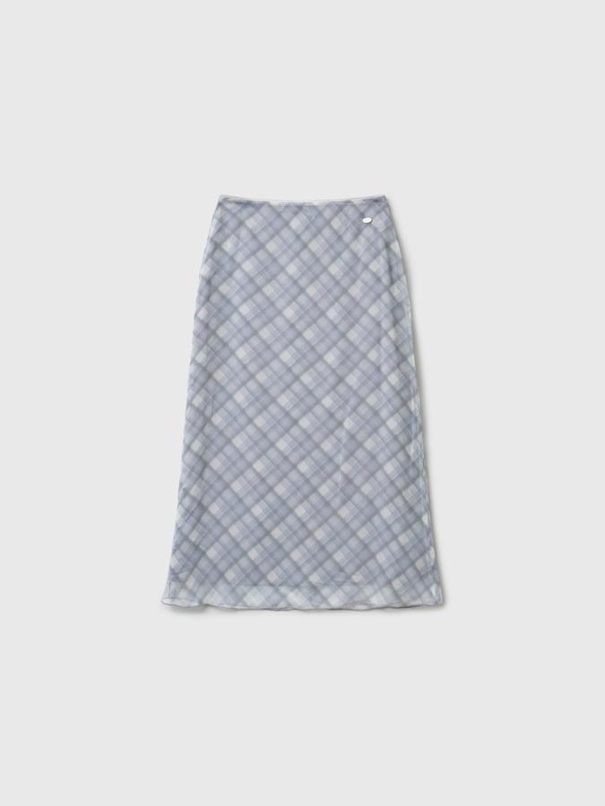Check sheer long skirt (Хүргэлт 5/24)