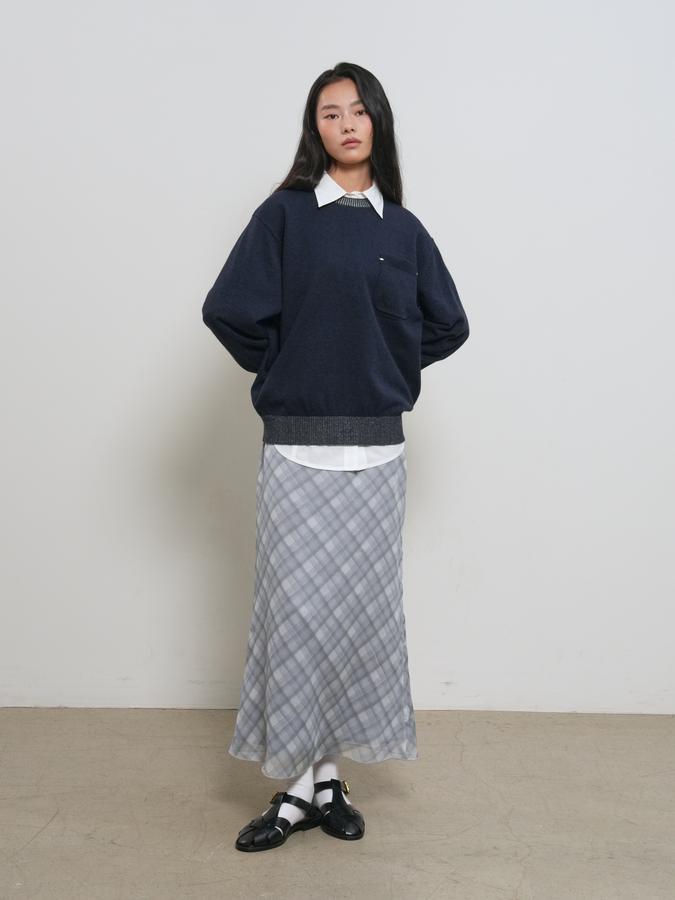 Check sheer long skirt (Хүргэлт 5/24)