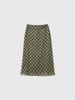 Check sheer long skirt (Хүргэлт 5/24)