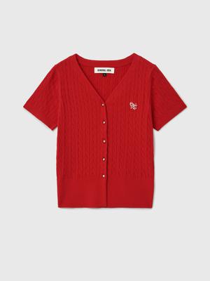 V-neck cable cardigan (Хүргэлт 5/24)