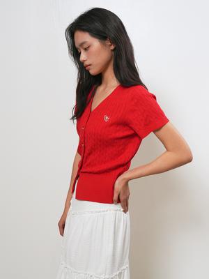 V-neck cable cardigan (Хүргэлт 5/24)