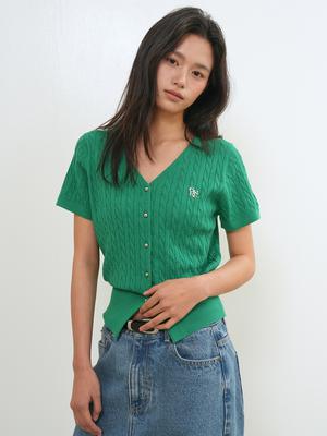 V-neck cable cardigan (Хүргэлт 5/24)