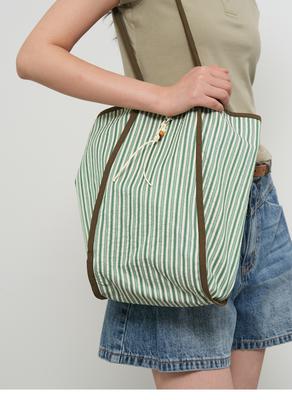 Reversible striped pattern bag