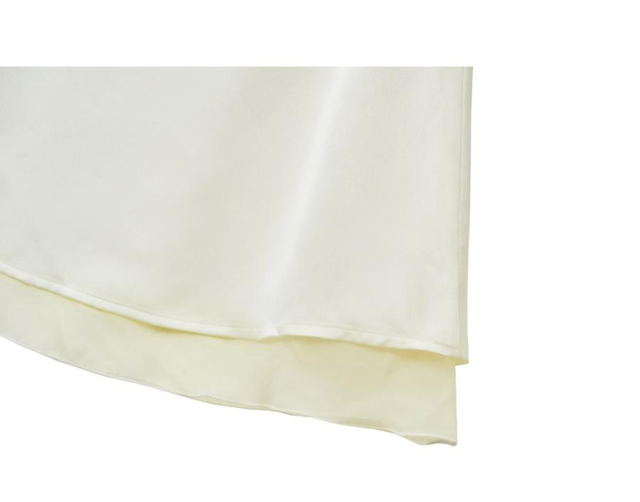 Satin layered skirt