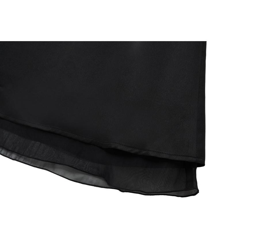 Satin layered skirt